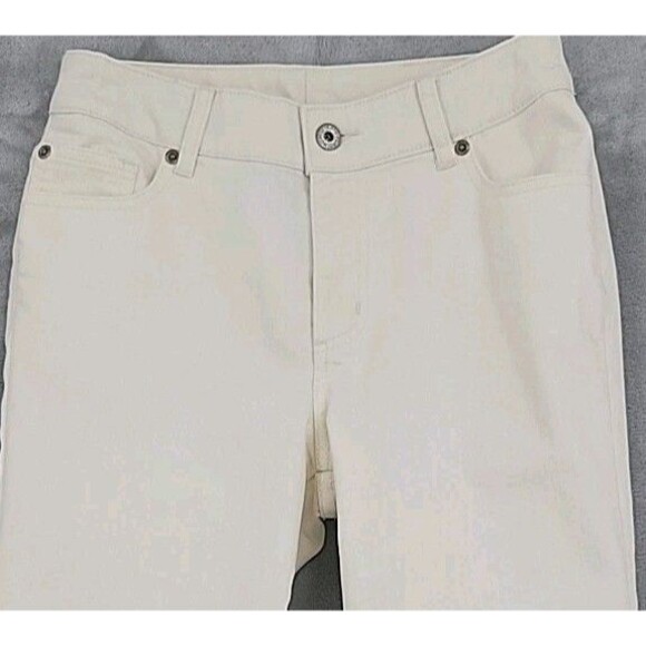 Chico's Womens Straight Leg Jeans Size 1 Regular Winter White Measures 26x29 - Picture 3 of 11